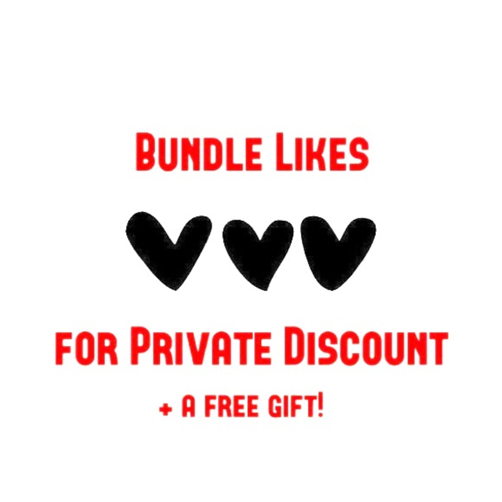 Bundle 2 or more items for Private Discount Offer!